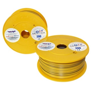 Przewód LGY/H05V-K 0,35 mm2 200m Żółto-Brązowy