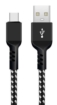 Kabel USB-C typ C ładowarka Fast Charge 2,4A 2m