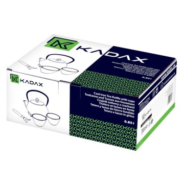 ЧЕРНЫЙ ЧАЙНИК, ЧУГУННЫЙ КУВШИН, Чайник, Заварник для чая, травы, 800мл, 4 чашки