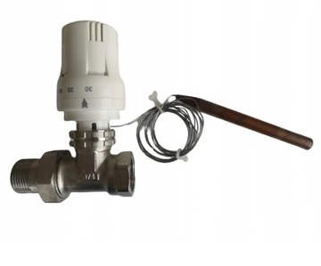 ZAWÓR TERMOSTATYCZNY 3/4 Z GŁOWICĄ Z KAPILARĄ
