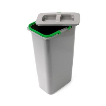 Контейнер для мусора 9л, с крышкой и ручками.