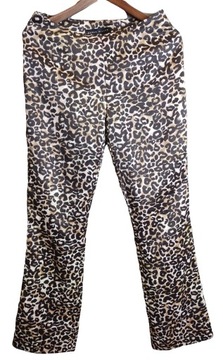 KAREN MILLEN spodnie dresowe szerokie damskie leopard