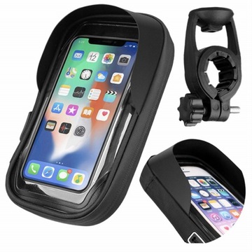 Uchwyt motocyklowy z Daszkiem Przeciwsłonecznym Etui na Telefon Dokumenty