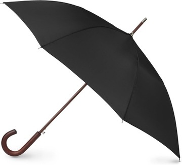 Automatycznie otwierany parasol z klasyczną drewnianą rączką J Stick