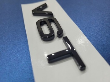 Эмблема V6 T для Audi Black Glossy