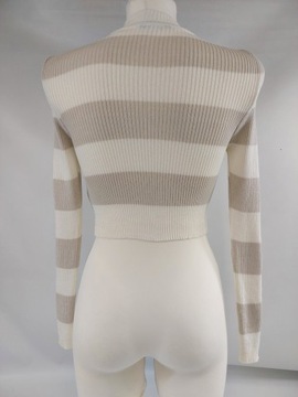 Sweter w prążek krótki TRENDY OL r S 36