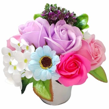 Букет Мыльные Цветы розы гортензии мыльные ромашки Подарок Подарок