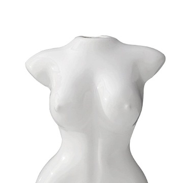 Креативный цветочный горшок для женщин, кашпо для тела, скульптура, декоративный белый