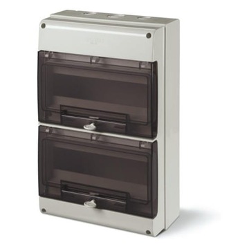 Rozdzielnica natynkowa 2x12 24 modułowa Domino DIN IP66 SCAME 672.4024