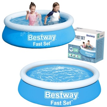 BASEN OGRODOWY do ogrodu DMUCHANY rodzinny 183x51 cm BESTWAY 57392