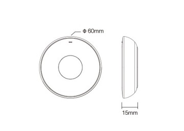 Настенная панель MONO/CCT CR2032 K2S белая