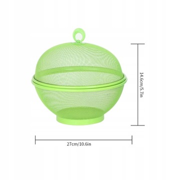 Сетчатая корзина для фруктов с дышащей крышкой.