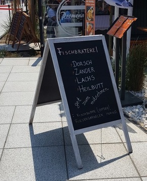 ДВУХСТОРОННЯЯ рекламная подставка для МЕЛОВОЙ ДОСКИ 120х60см МЕЛОВАЯ ДОСКА