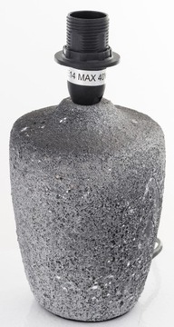 Серая керамическая настольная лампа В: 32 см