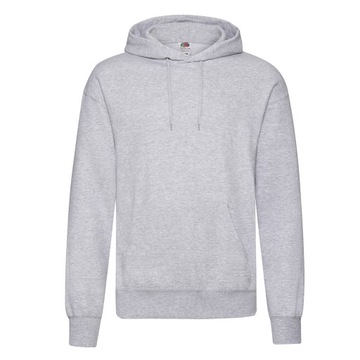 BLUZA Z Kapturem FRUIT HOODED Classic h. grey M
