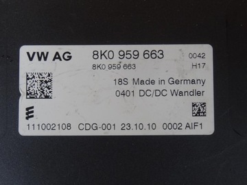 AUDI A4 B8 8K A5 8T СТАБИЛИЗАТОР НАПРЯЖЕНИЯ 8K0959663