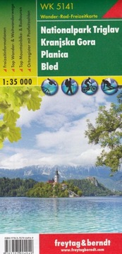 Triglavski Park Narodowy, Planica, Kranjska Gora, 1:35 000 mapa Freytag&Be