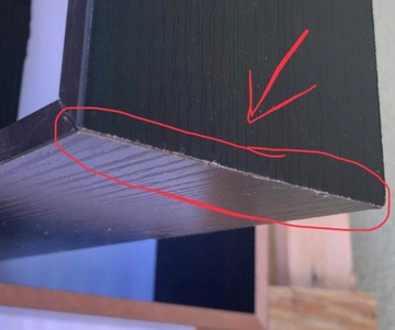 НАБОР ПОДВЕСНЫХ ПОЛОК ЧЕРНЫЙ КНИЖНЫЙ ШКАФ -ДЕФЕКТ-