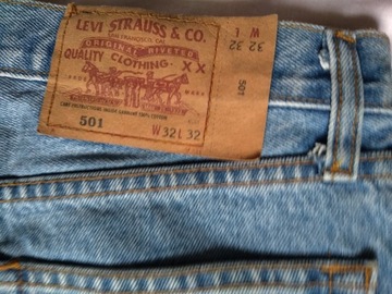 SPODNIE JEANS LEVIS 501 DENIM 32/32-82/108 EXTRA QUALITY COMFORT RGULAR FIT