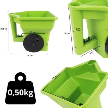 РУЧНАЯ СЕЯЛКА ДЛЯ ТРАВЫ, УДОБРЕНИЙ, ПЕСКА, 3Л, ПРОЧНЫЙ САД