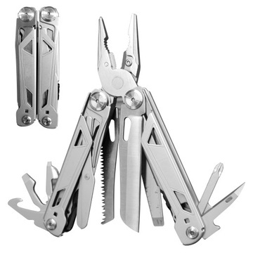 МНОГОФУНКЦИОНАЛЬНЫЙ НАБОР ИНСТРУМЕНТОВ + ЧЕХОЛ - серебро