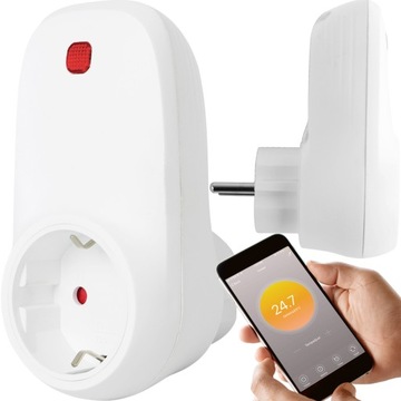 UNIWERSALNY TERMOSTAT DO GNIAZDKA STEROWNIK WiFi