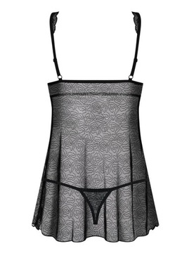 ZMYSŁOWA BABYDOLL ZESTAW OBSESSIVE 877-BAB-1 L/XL