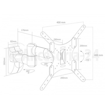 Ручка Hanger TV Rotary TV 17-55 35 кг