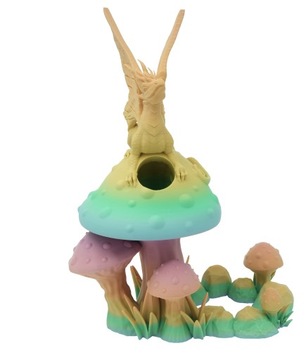 Дракон на поганке - башня из кубиков - FatesEnd Fey Dragon Dice Tower Pastel