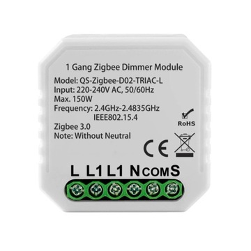 Световой модуль MINI DIMMER 1 цепь ZigBee TUYA Home Assistant #без N