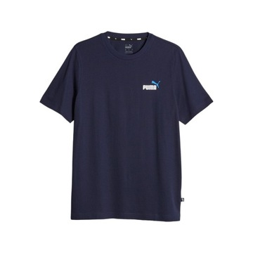 PUMA KOSZULKA MĘSKA T-SHIRT ESS+ 2 GRANATOWA r.M
