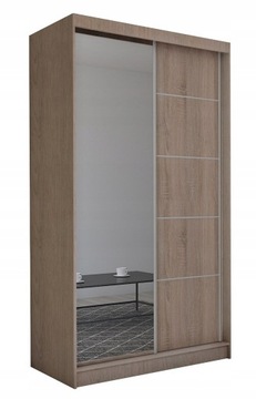 Szafa przesuwna M szer. 120 cm Dąb sonoma