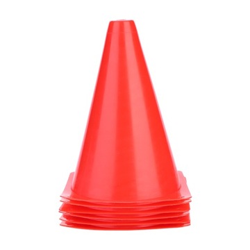 6 szt. 18 cm Stożek do treningu piłki nożnej