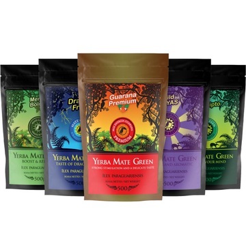 Zestaw Yerba Mate Green 5x 500g despalada 2,5 kg