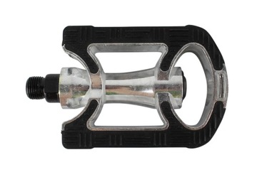 ВЕЛОСИПЕДНЫЕ ПЕДАЛИ ПЛАТФОРМА, АЛЮМИНИЙ, ПРОТИВОСКОЛЬЗЯЩИЕ, ЧЕРНЫЕ 9/16