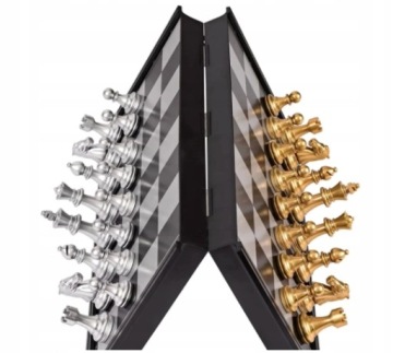 ЭКСКЛЮЗИВНЫЕ МАГНИТНЫЕ ШАХМАТЫ. ЗОЛОТО СЕРЕБРО