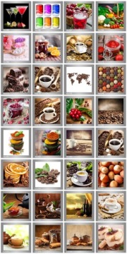 Картины на холсте для кухни 30х30 РАЗНЫЕ УЗОРЫ!!!