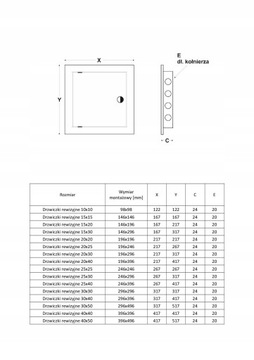 ПЛАСТИКОВАЯ ОБЗОРНАЯ ДВЕРЬ 20X25 PL