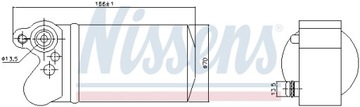 NISSENS 95517 SUŠIČ KLIMATIZACE