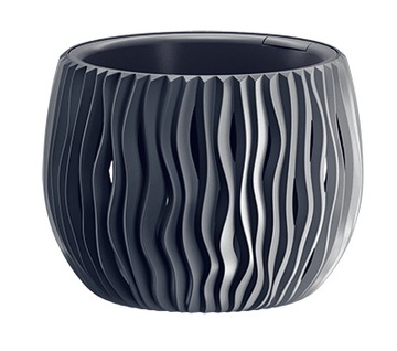 Doniczka BOWL SANDY DSK180 18x14 - Antracyt