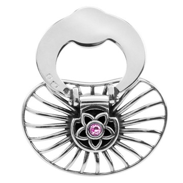 Соска-серебро-розовый камень для гравировки на Крещение