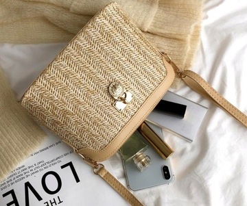 Клатч, соломенная сумка на плечо, маленький