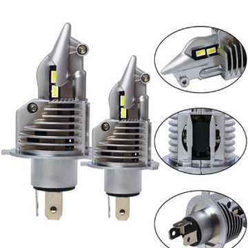 Żarówka LED H4 CSP Żarówki 8000lm 6500K LEDY HB2 9003 Lampa