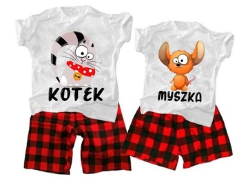 PIŻAMY DLA PAR PREZENT NA ŚLUB WALENTYNKI XL