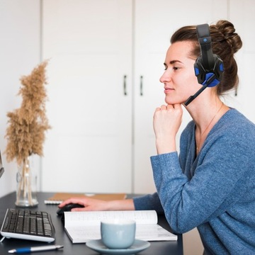 ИГРОВЫЕ НАУШНИКИ ДЛЯ ПК-ГЕЙМЕРОВ USB LED МИКРОФОН