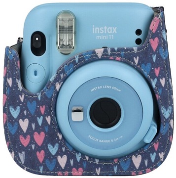 Чехол для INSTAX Mini 11 hearts темно-синий /80150779