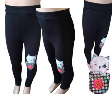 Legginsy getry cienkie DZIEWCZYNKI 116-122