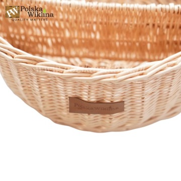 PÓŁKA WIKLINOWA MIŚ ŚCIENNA KOSZYK NATURALNY