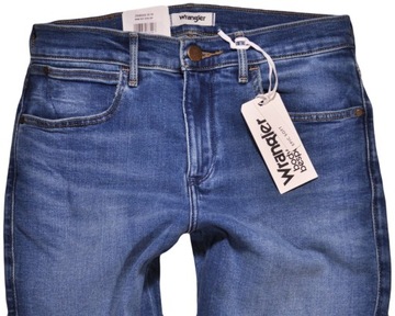 WRANGLER spodnie REGULAR blue jeans SKINNY _ W29 L30
