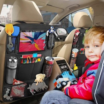 2X АВТОМОБИЛЬНЫЙ ОРГАНИЗАТОР СИДЕНЬЯ, ВОДОНЕПРОНИЦАЕМЫЙ, ЧЕРНЫЙ
